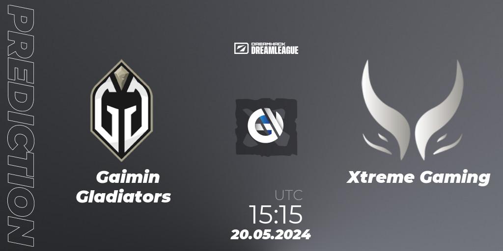 Prognoza Gaimin Gladiators - Xtreme Gaming. 20.05.2024 at 16:00, Dota 2, DreamLeague Season 23