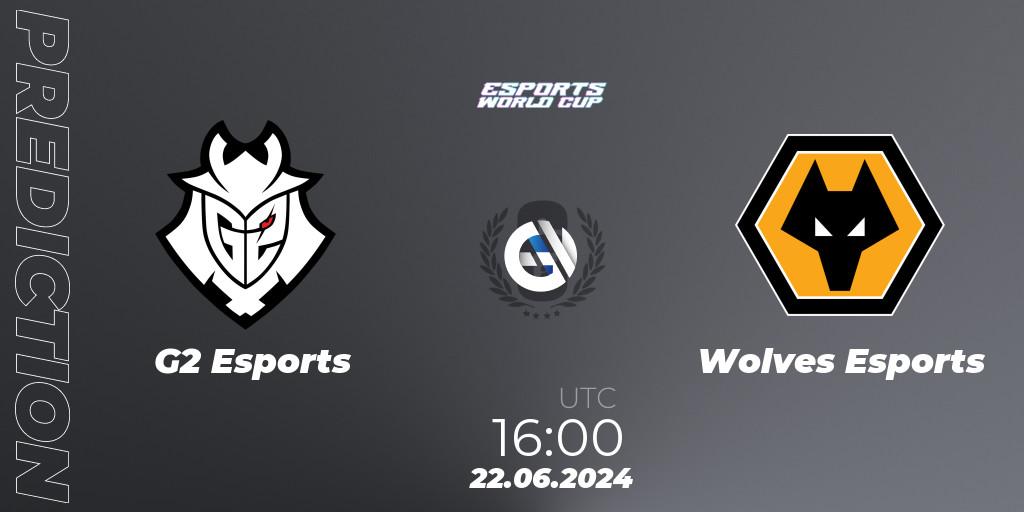 Prognoza G2 Esports - Wolves Esports. 22.06.2024 at 16:00, Rainbow Six, Esports World Cup 2024: Europe OQ