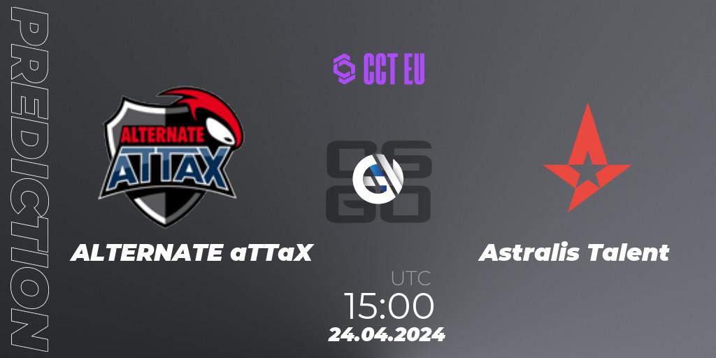 Prognoza ALTERNATE aTTaX - Astralis Talent. 24.04.24, CS2 (CS:GO), CCT Season 2 Europe Series 2 Closed Qualifier
