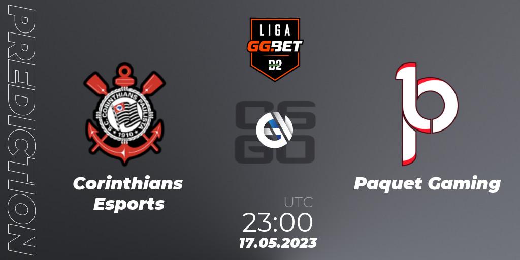 Prognoza Corinthians Esports - Paquetá Gaming. 17.05.2023 at 23:00, Counter-Strike (CS2), Dust2 Brasil Liga Season 1