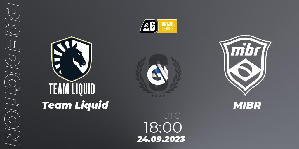 Prognoza Team Liquid - MIBR. 24.09.23, Rainbow Six, Brazil League 2023 - Stage 2