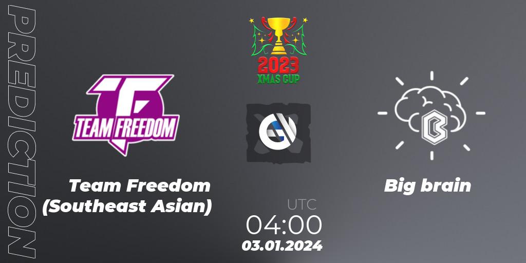 Prognoza Team Freedom (Southeast Asian) - Big brain. 30.12.23, Dota 2, Xmas Cup 2023