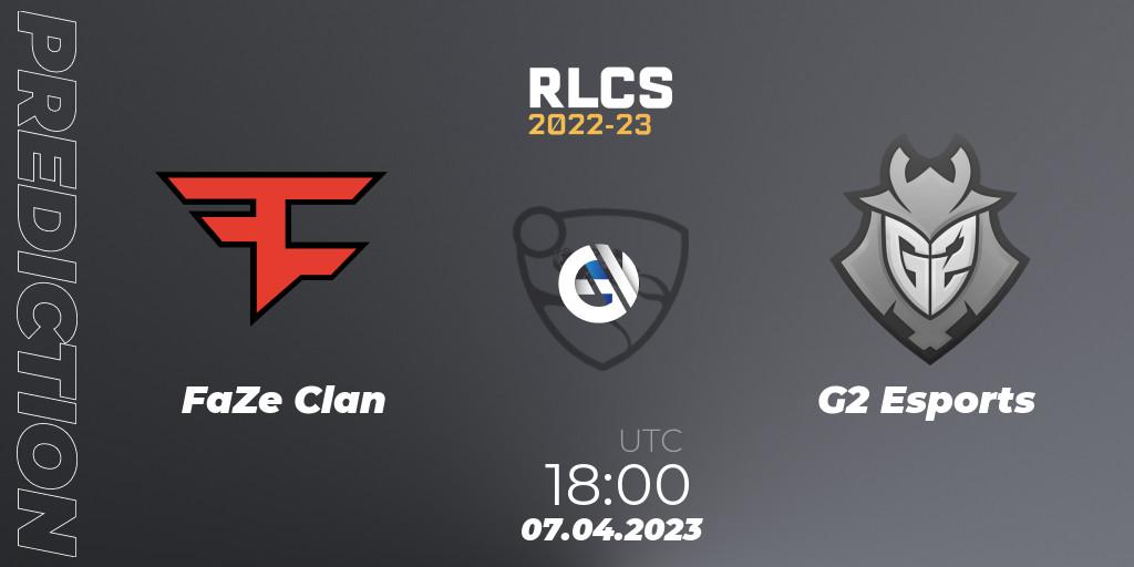 Prognoza FaZe Clan - G2 Esports. 08.04.2023 at 00:55, Rocket League, RLCS 2022-23 - Winter Split Major