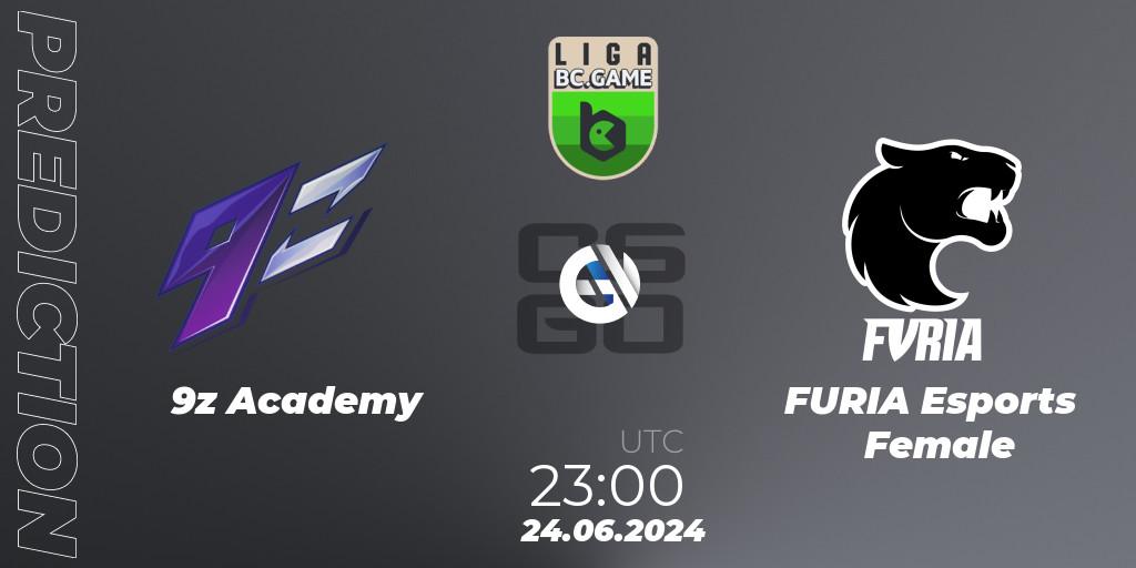 Prognoza 9z Academy - FURIA Esports Female. 24.06.2024 at 23:00, Counter-Strike (CS2), Dust2 Brasil Liga Season 3: Division 2