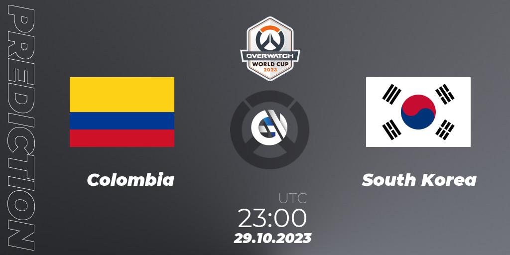 Prognoza Colombia - South Korea. 29.10.23, Overwatch, Overwatch World Cup 2023
