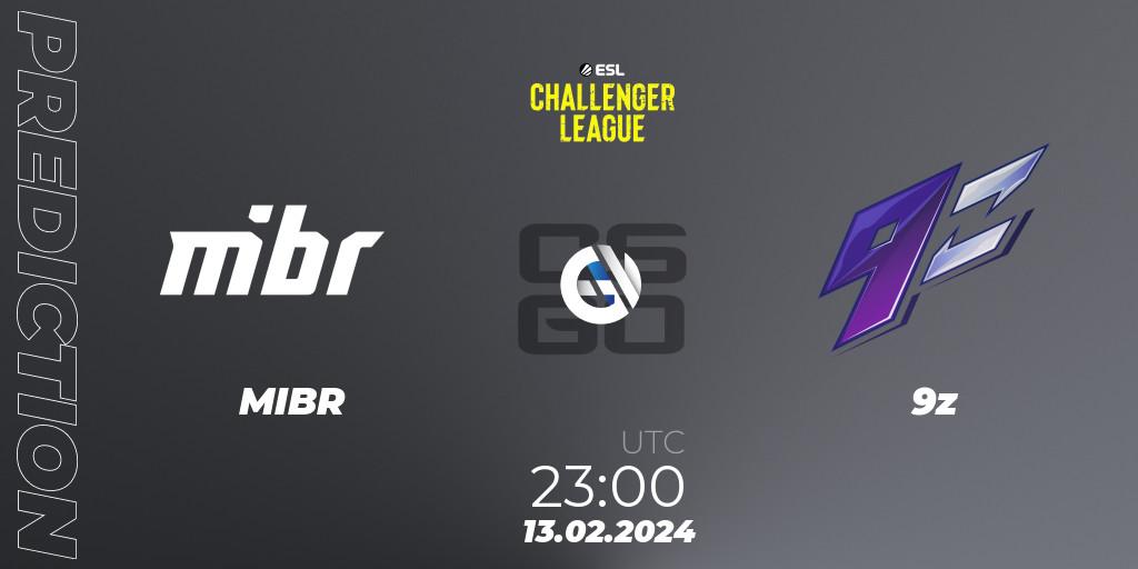 Prognoza MIBR - 9z. 13.02.24, CS2 (CS:GO), ESL Challenger League Season 47: South America