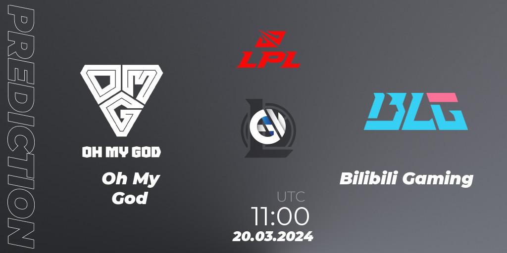 Prognoza Oh My God - Bilibili Gaming. 20.03.24, LoL, LPL Spring 2024 - Group Stage