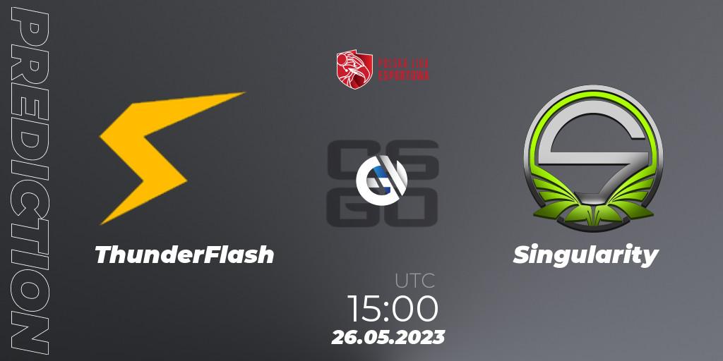 Prognoza ThunderFlash - Singularity. 26.05.2023 at 15:00, Counter-Strike (CS2), Polish Esports League 2023 Split 2