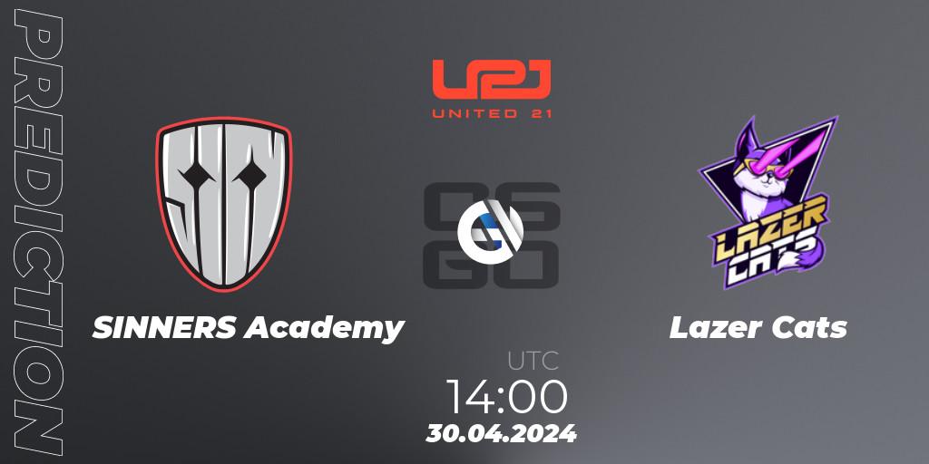 Prognoza SINNERS Academy - Lazer Cats. 30.04.2024 at 14:00, Counter-Strike (CS2), United21 Season 13: Division 2