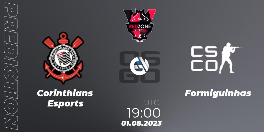 Prognoza Corinthians Esports - Formiguinhas. 01.08.2023 at 19:00, Counter-Strike (CS2), RedZone PRO League Season 5