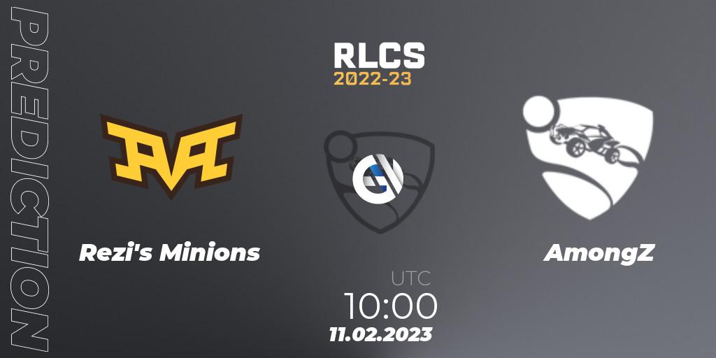 Prognoza Rezi's Minions - AmongZ. 11.02.2023 at 10:00, Rocket League, RLCS 2022-23 - Winter: Asia-Pacific Regional 2 - Winter Cup