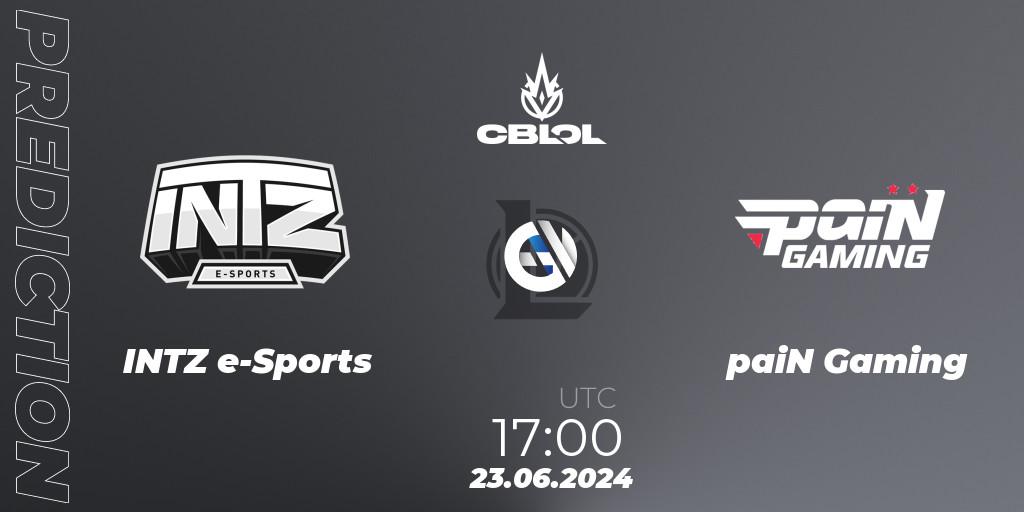 Prognoza INTZ e-Sports - paiN Gaming. 23.06.2024 at 17:00, LoL, CBLOL Split 2 2024 - Group Stage