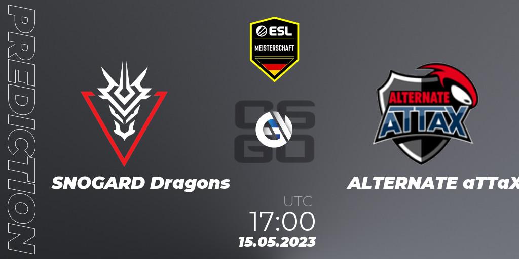 Prognoza SNOGARD Dragons - ALTERNATE aTTaX. 15.05.2023 at 17:00, Counter-Strike (CS2), ESL Meisterschaft: Spring 2023