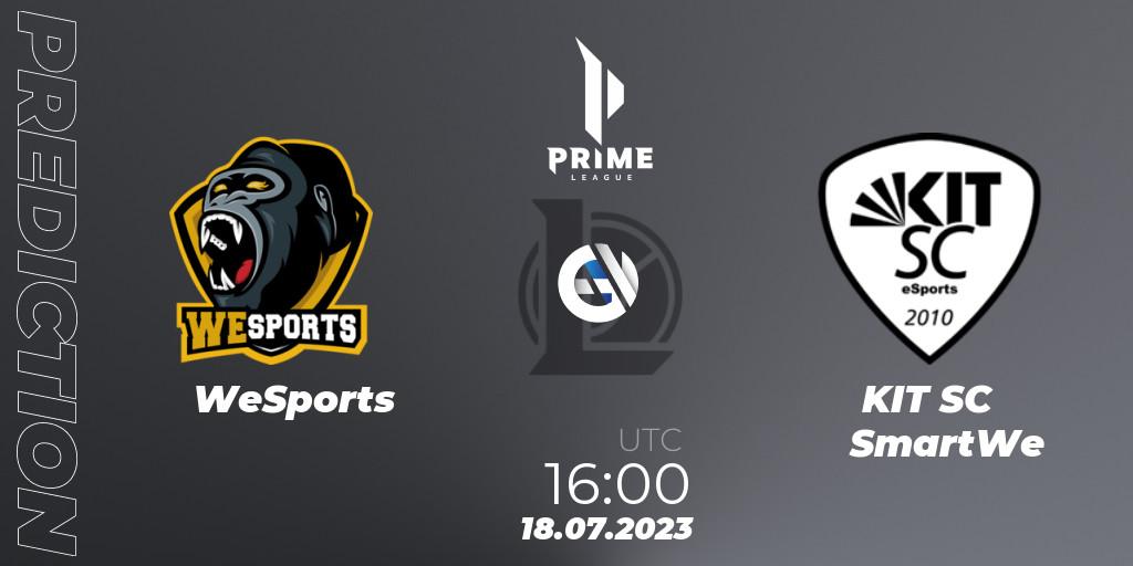 Prognoza WeSports - KIT SC SmartWe. 18.07.2023 at 16:00, LoL, Prime League 2nd Division Summer 2023