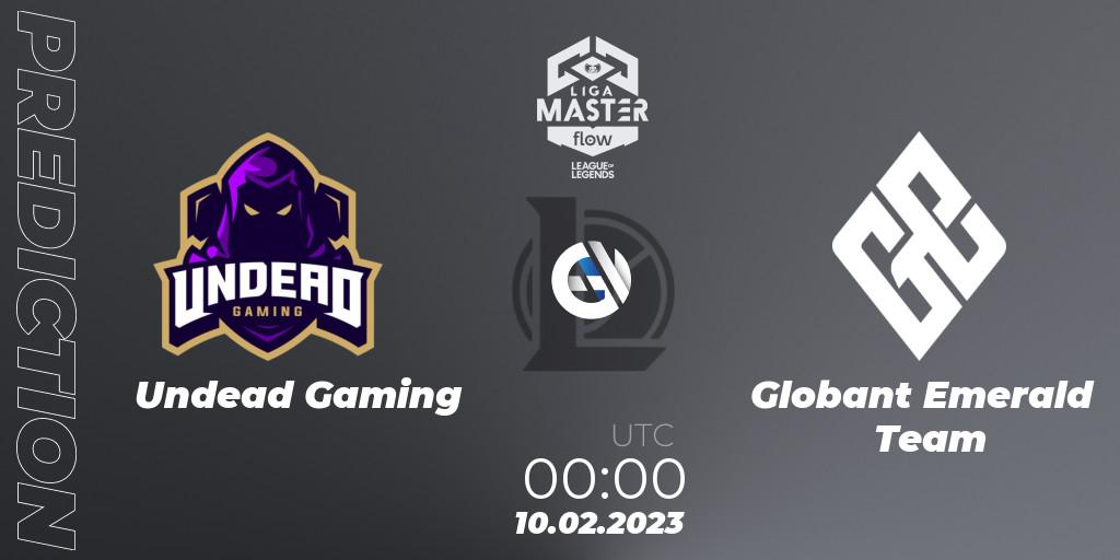 Prognoza Undead Gaming - Globant Emerald Team. 10.02.23, LoL, Liga Master Opening 2023 - Group Stage