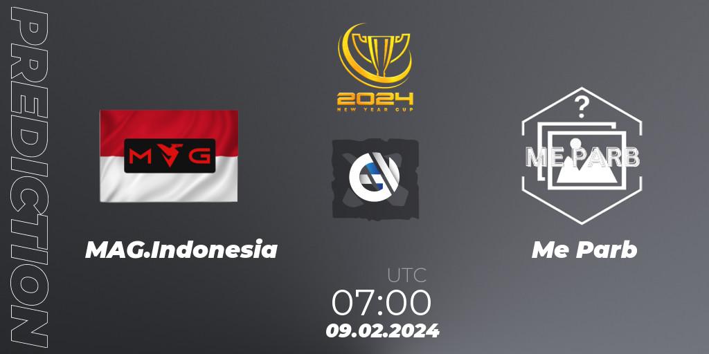 Prognoza MAG.Indonesia - Me Parb. 09.02.2024 at 08:18, Dota 2, New Year Cup 2024