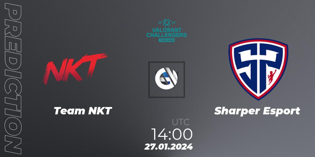Prognoza Team NKT - Sharper Esport. 27.01.24, VALORANT, VALORANT Challengers Thailand 2024: Split 1