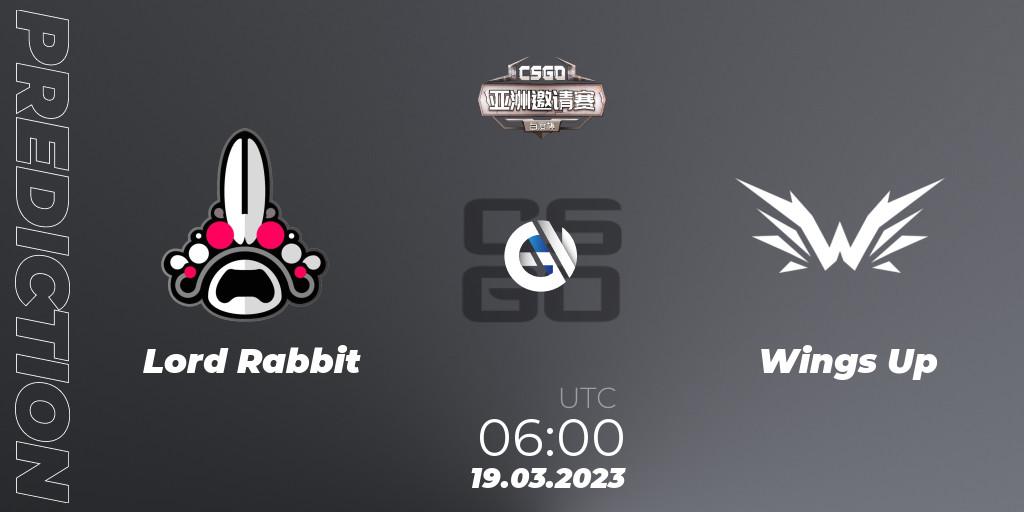 Prognoza Lord Rabbit - Wings Up. 19.03.2023 at 06:00, Counter-Strike (CS2), Baidu Cup Invitational #2