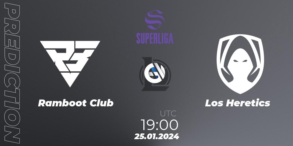 Prognoza Ramboot Club - Los Heretics. 25.01.2024 at 19:00, LoL, Superliga Spring 2024 - Group Stage