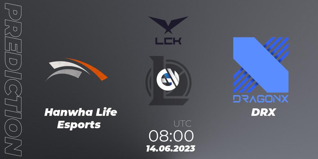 Prognoza Hanwha Life Esports - DRX. 14.06.23, LoL, LCK Summer 2023 Regular Season