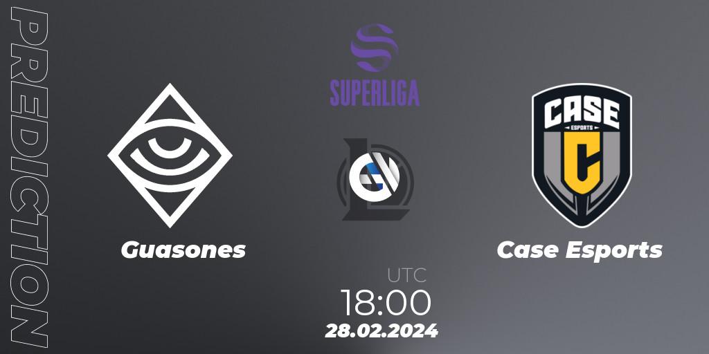 Prognoza Guasones - Case Esports. 28.02.2024 at 18:00, LoL, Superliga Spring 2024 - Group Stage