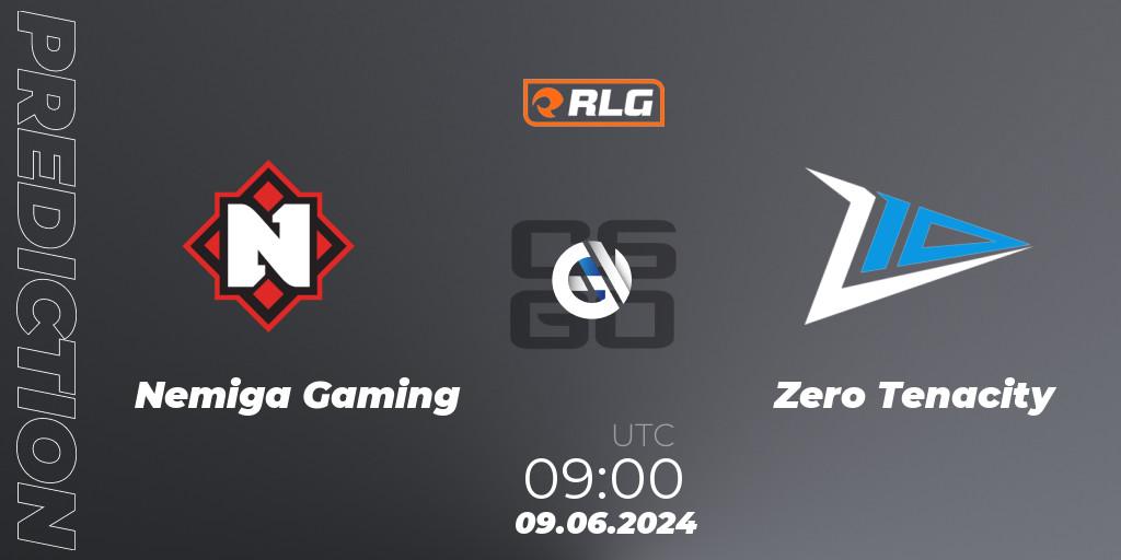 Prognoza Nemiga Gaming - Zero Tenacity. 09.06.2024 at 09:00, Counter-Strike (CS2), RES European Series #5