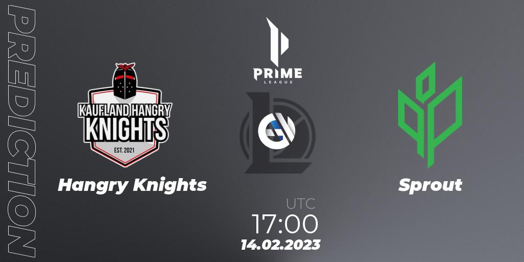 Prognoza Hangry Knights - Sprout. 14.02.2023 at 17:00, LoL, Prime League 2nd Division Spring 2023 - Group Stage