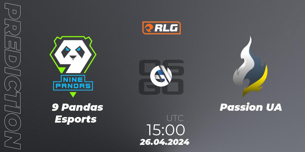 Prognoza 9 Pandas Esports - Passion UA. 26.04.24, CS2 (CS:GO), RES European Series #3