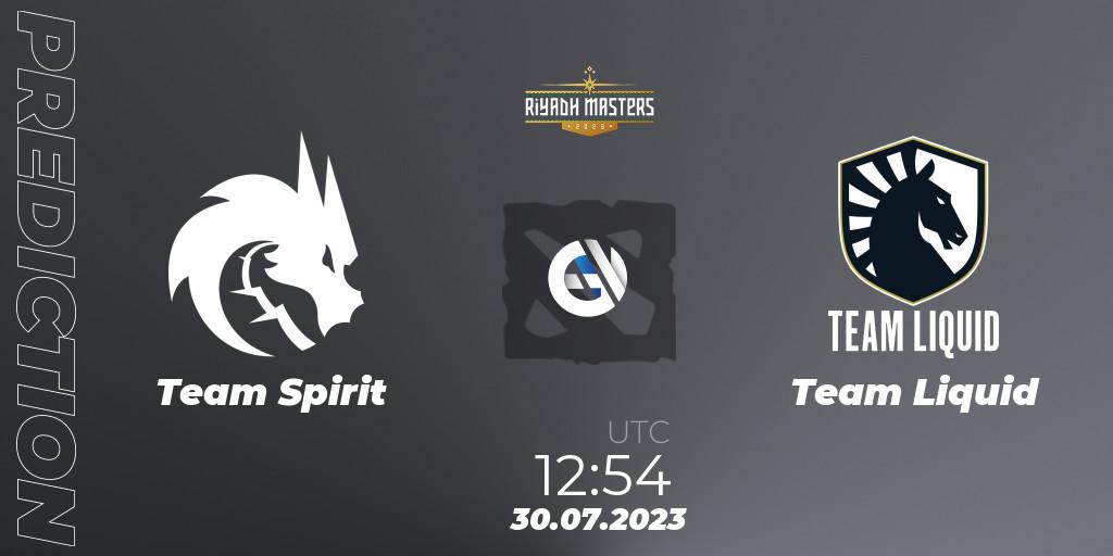 Prognoza Team Spirit - Team Liquid. 30.07.23, Dota 2, Riyadh Masters 2023