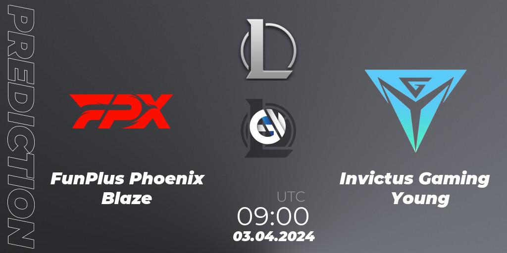 Prognoza FunPlus Phoenix Blaze - Invictus Gaming Young. 03.04.24, LoL, LDL 2024 - Stage 1