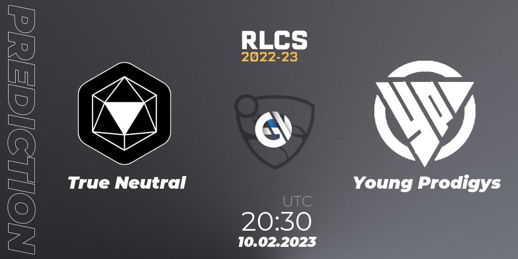 Prognoza True Neutral - Young Prodigys. 10.02.2023 at 20:30, Rocket League, RLCS 2022-23 - Winter: South America Regional 2 - Winter Cup