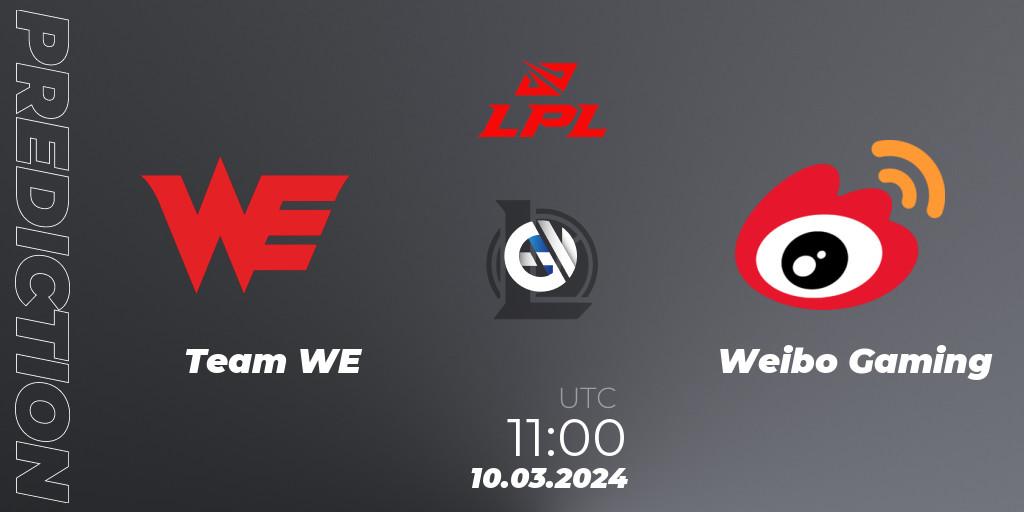 Prognoza Team WE - Weibo Gaming. 10.03.24, LoL, LPL Spring 2024 - Group Stage