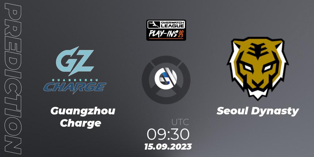 Prognoza Guangzhou Charge - Seoul Dynasty. 15.09.23, Overwatch, Overwatch League 2023 - Play-Ins