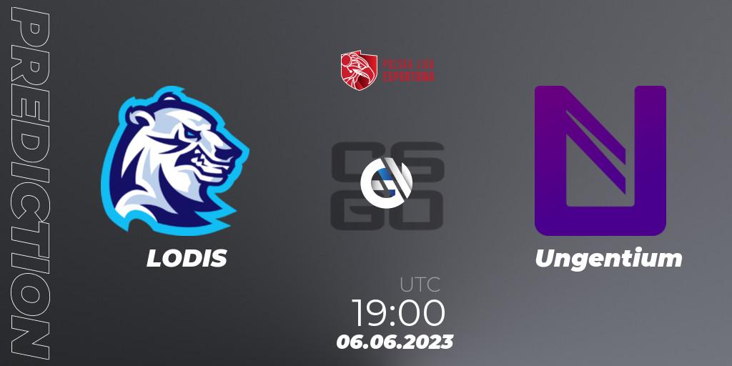 Prognoza LODIS - Ungentium. 06.06.23, CS2 (CS:GO), Polish Esports League 2023 Split 2