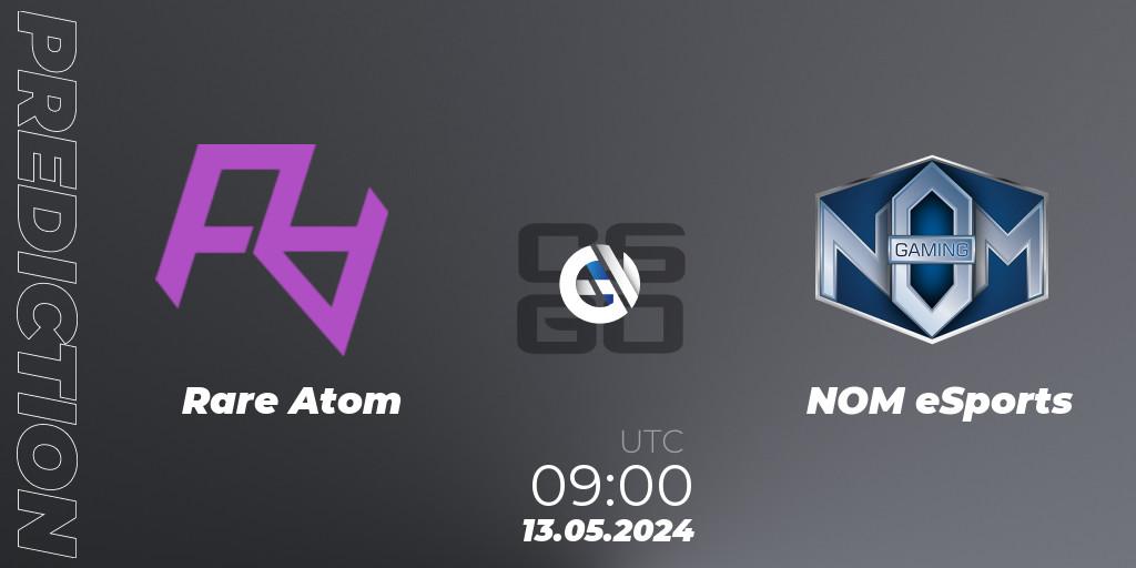 Prognoza Rare Atom - NOM eSports. 13.05.2024 at 09:00, Counter-Strike (CS2), CCT Season 2 Europe Series 4 Closed Qualifier