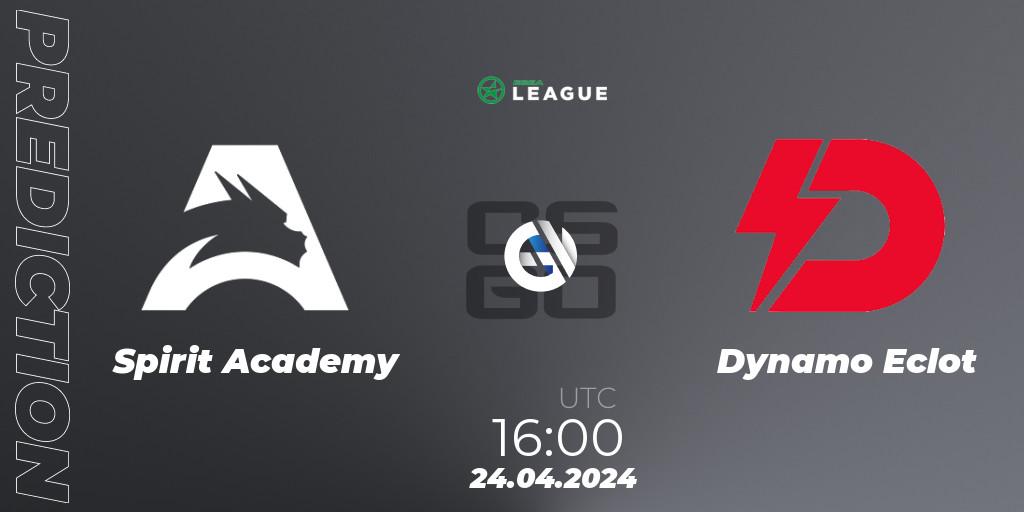 Prognoza Spirit Academy - Dynamo Eclot. 24.04.24, CS2 (CS:GO), ESEA Season 49: Advanced Division - Europe