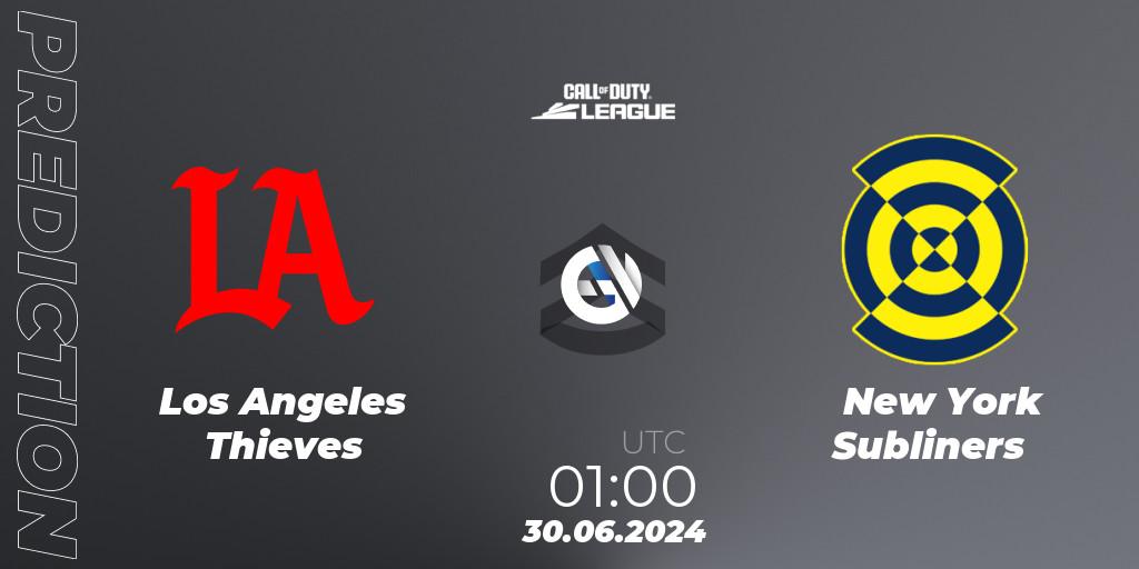 Prognoza Los Angeles Thieves - New York Subliners. 30.06.2024 at 01:00, Call of Duty, Call of Duty League 2024: Stage 4 Major