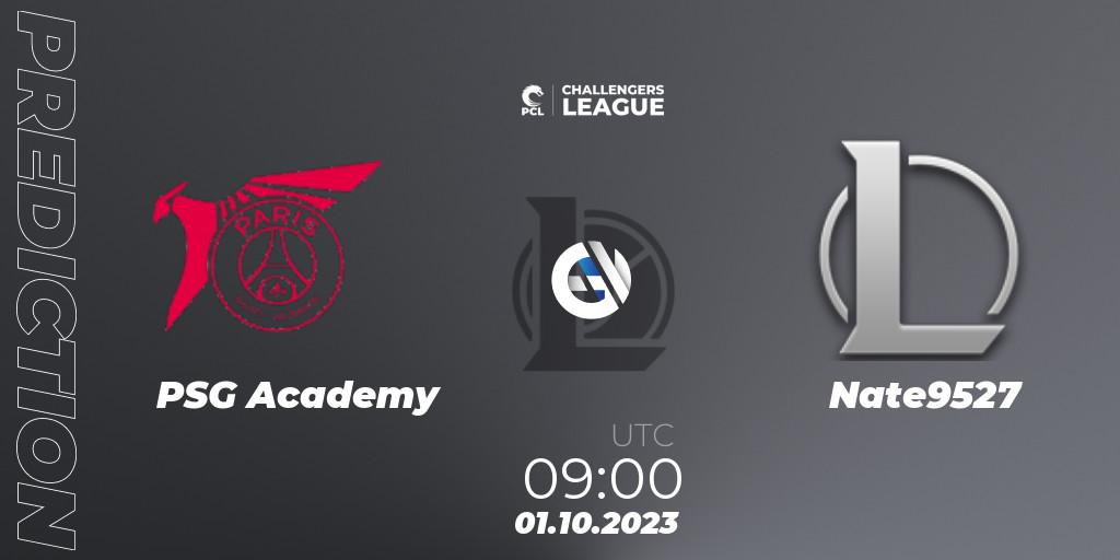 Prognoza PSG Academy - Nate9527. 01.10.2023 at 09:00, LoL, PCL 2023 - Playoffs