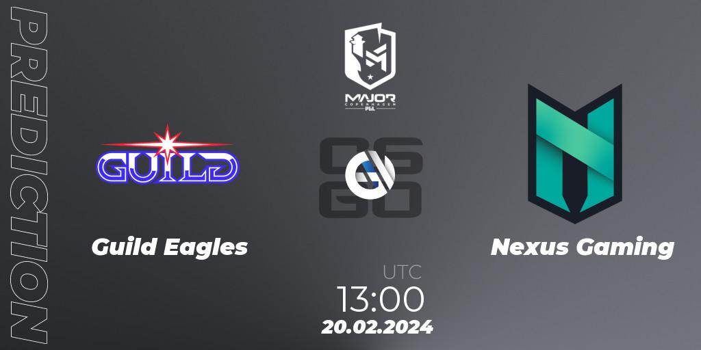 Prognoza Guild Eagles - Nexus Gaming. 20.02.24, CS2 (CS:GO), PGL CS2 Major Copenhagen 2024: European RMR B