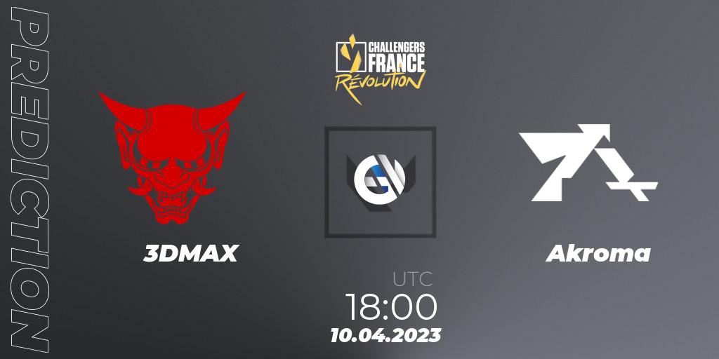 Prognoza 3DMAX - Akroma. 10.04.2023 at 18:10, VALORANT, VALORANT Challengers France: Revolution Split 2 - Regular Season