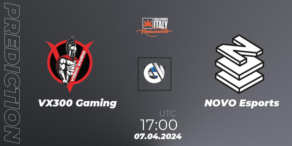 Prognoza VX300 Gaming - NOVO Esports. 07.04.2024 at 16:00, VALORANT, VALORANT Challengers 2024 Italy: Rinascimento Split 1