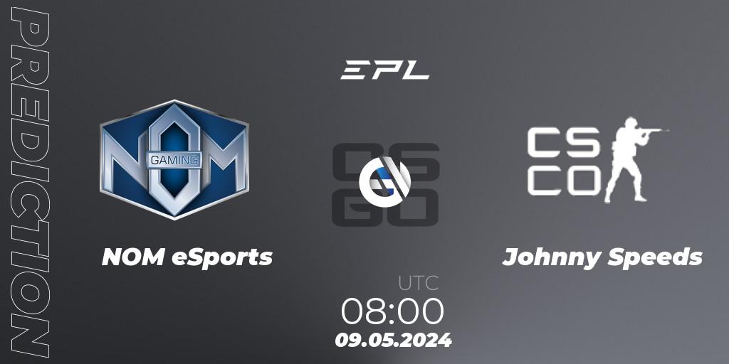 Prognoza NOM eSports - Johnny Speeds. 09.05.2024 at 08:00, Counter-Strike (CS2), European Pro League Season 17: Division 2