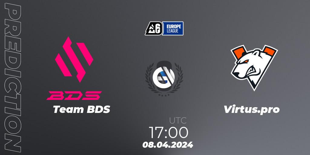 Prognoza Team BDS - Virtus.pro. 08.04.24, Rainbow Six, Europe League 2024 - Stage 1