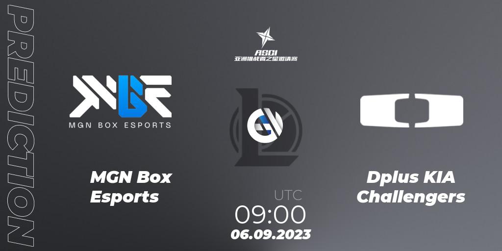 Prognoza MGN Box Esports - Dplus KIA Challengers. 06.09.2023 at 09:00, LoL, Asia Star Challengers Invitational 2023