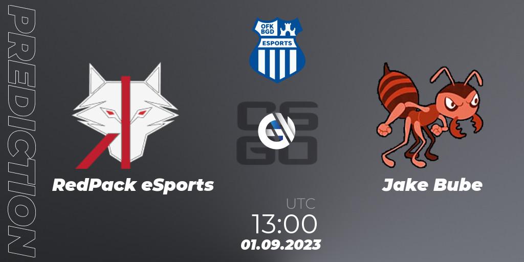 Prognoza RedPack eSports - Jake Bube. 01.09.23, CS2 (CS:GO), OFK BGD Esports Series #1: Balkan Closed Qualifier