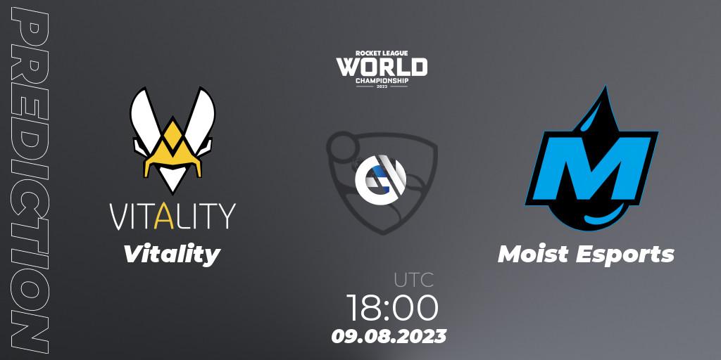 Prognoza Vitality - Moist Esports. 09.08.2023 at 18:25, Rocket League, Rocket League Championship Series 2022-23 - World Championship Group Stage