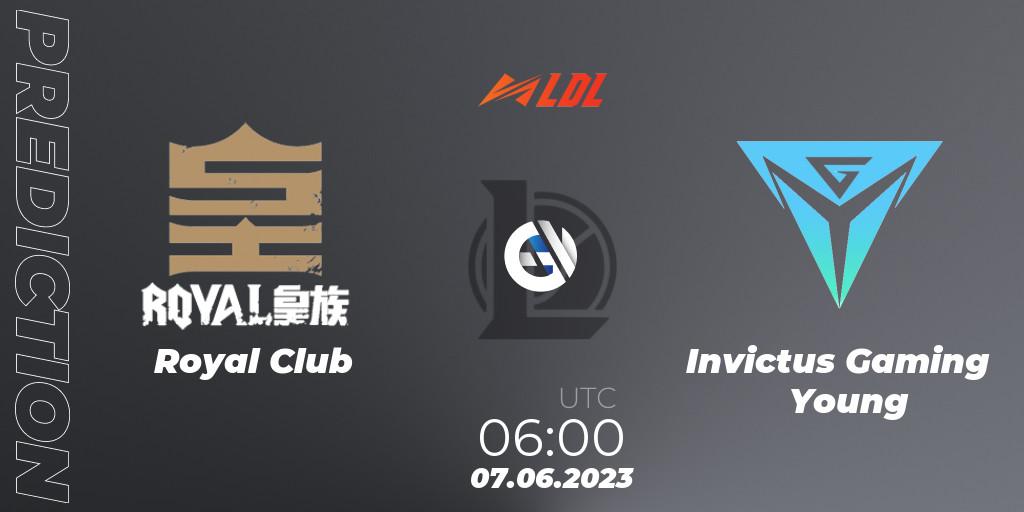 Prognoza Royal Club - Invictus Gaming Young. 07.06.2023 at 09:00, LoL, LDL 2023 - Regular Season - Stage 2 Playoffs