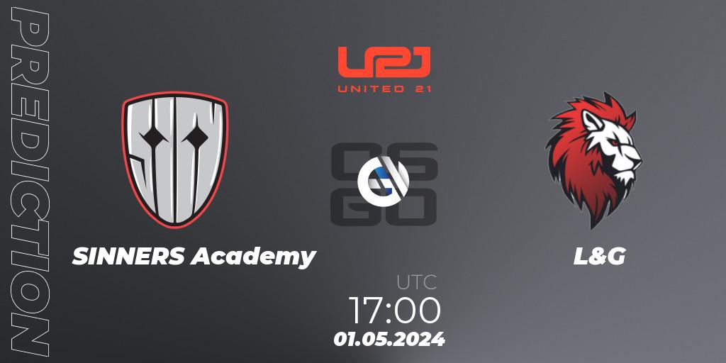 Prognoza SINNERS Academy - L&G. 01.05.2024 at 17:00, Counter-Strike (CS2), United21 Season 13: Division 2