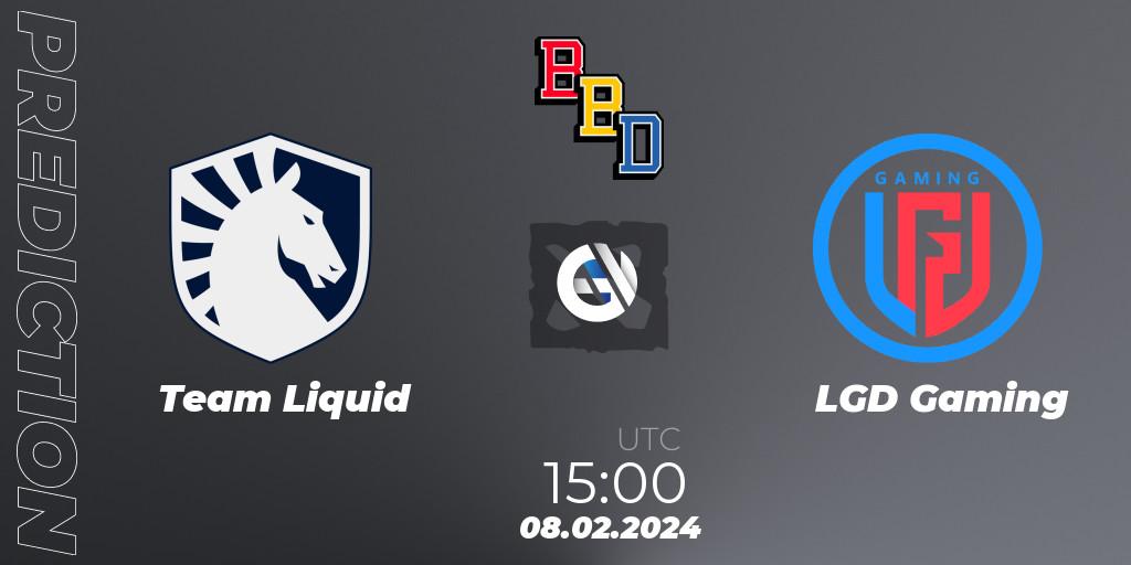 Prognoza Team Liquid - LGD Gaming. 08.02.24, Dota 2, BetBoom Dacha Dubai 2024