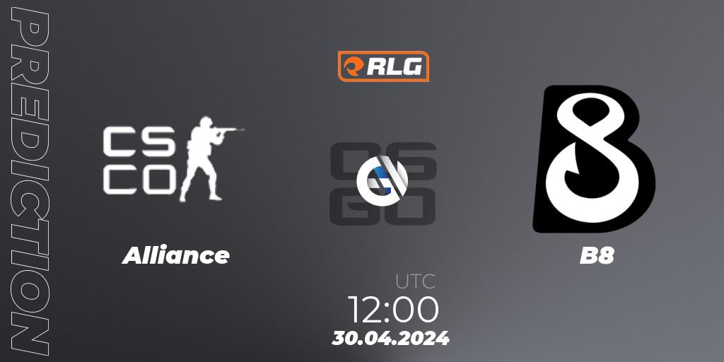 Prognoza Alliance - B8. 30.04.2024 at 12:00, Counter-Strike (CS2), RES European Series #3